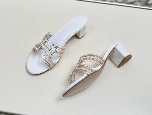 Zapatos de tacon bajo Hermes