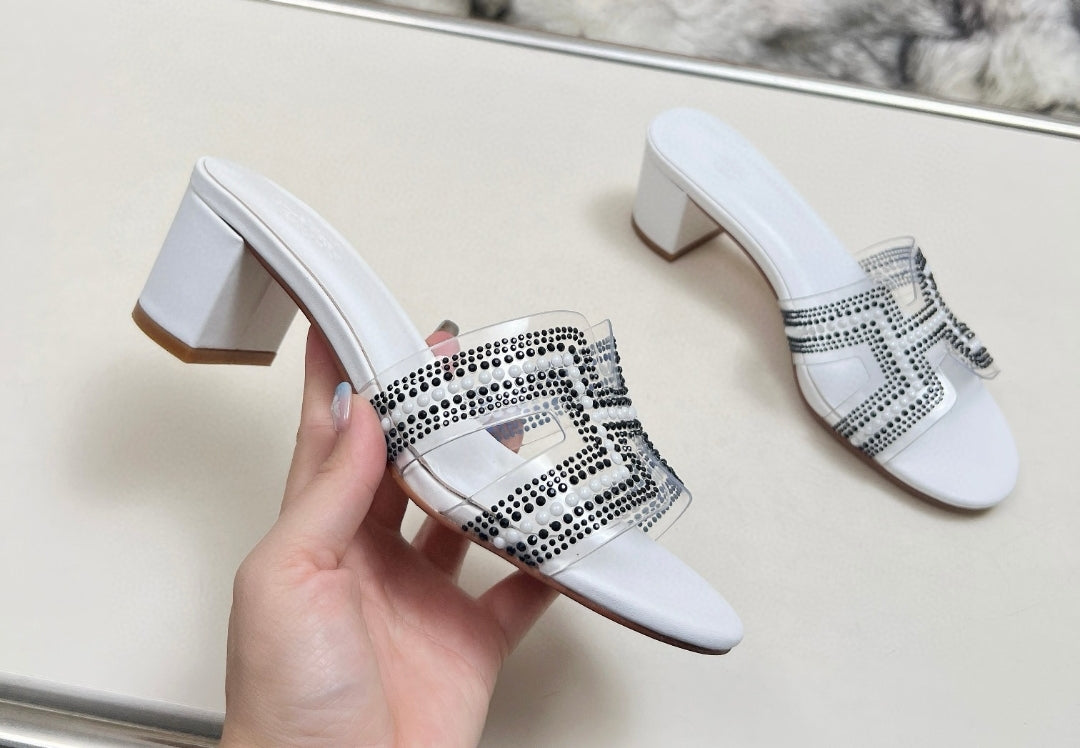 Zapatos de tacon bajo Hermes