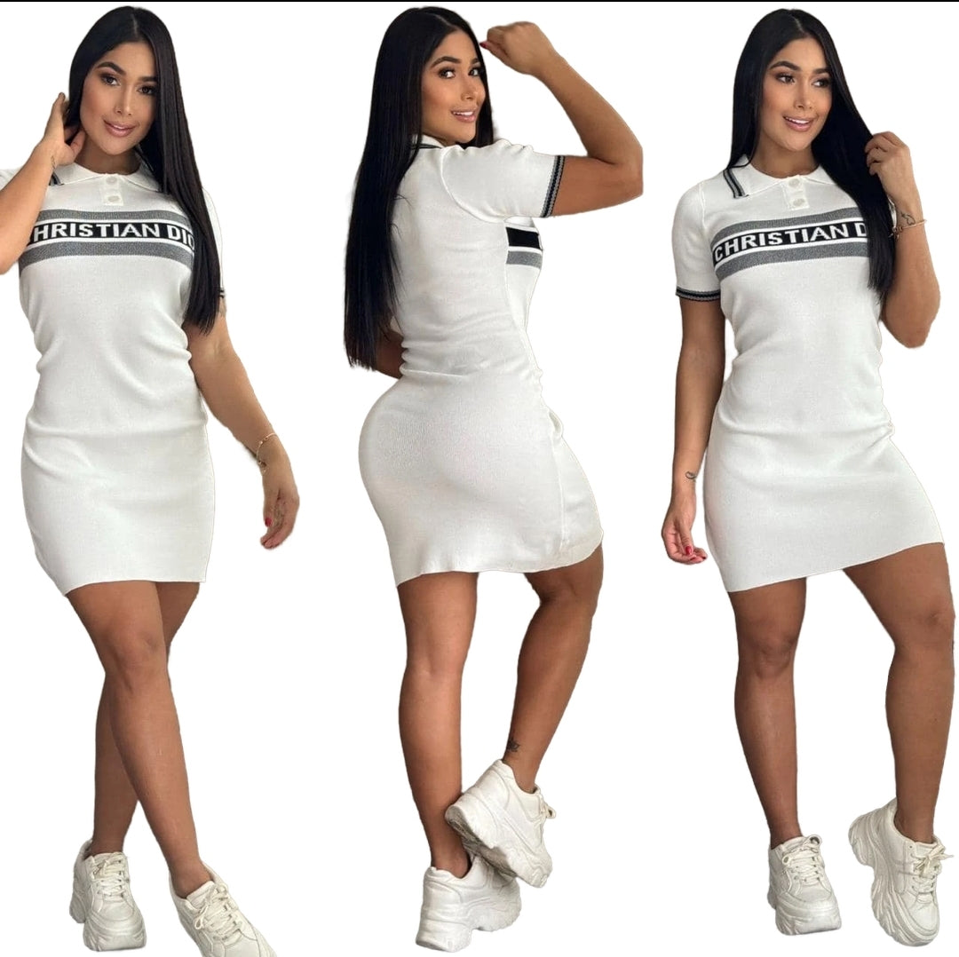 Camiseta larga de cuello Dior