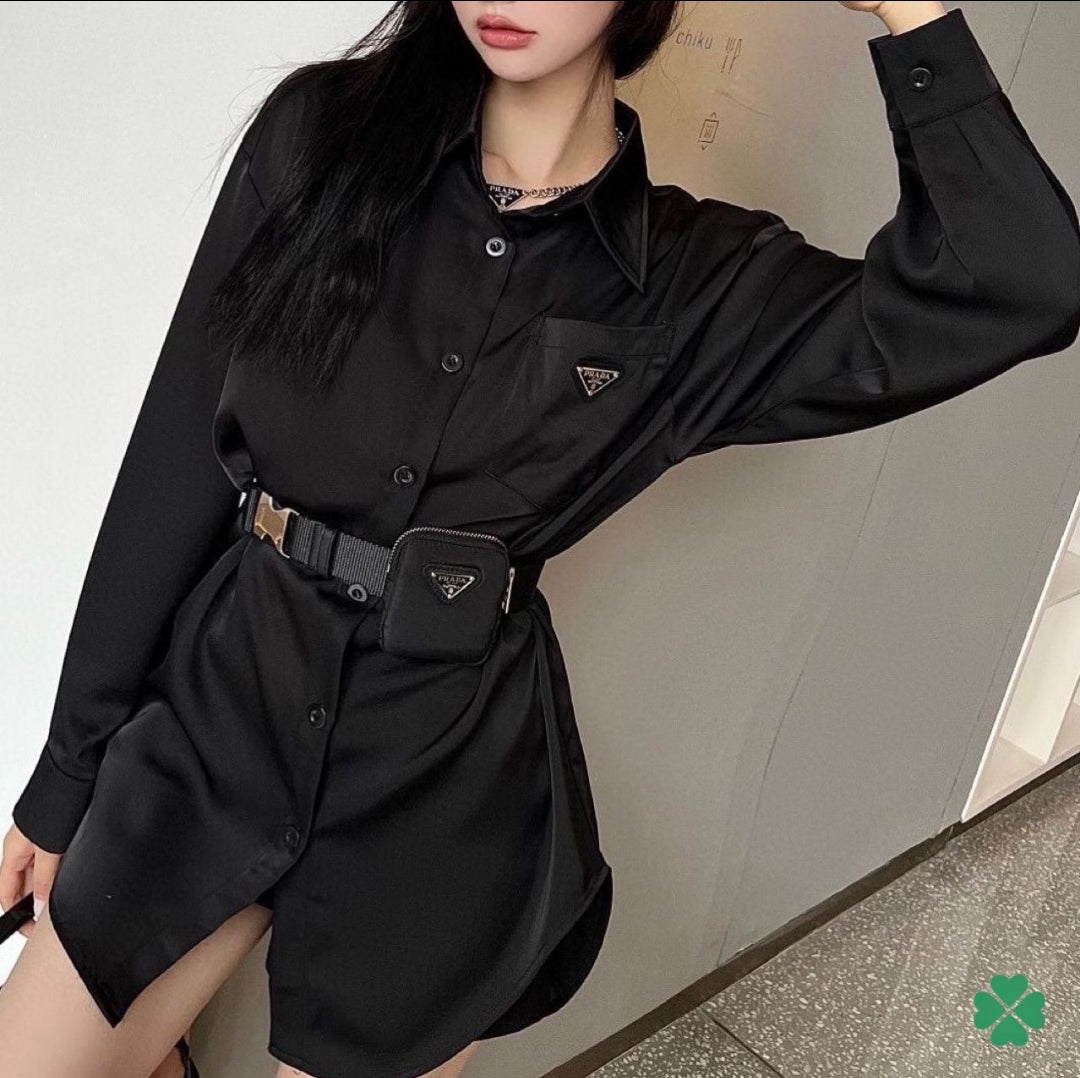 Vestido Casual manga larga Prada
