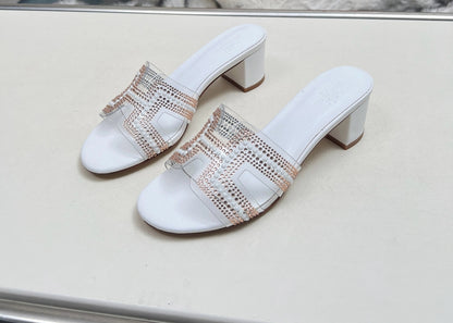 Zapatos de tacon bajo Hermes