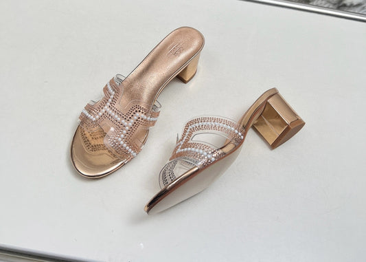 Zapatos de tacon bajo Hermes