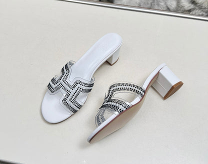 Zapatos de tacon bajo Hermes