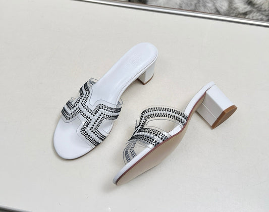 Zapatos de tacon bajo Hermes