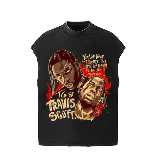 Sleeveless t-shirt Travis Scott