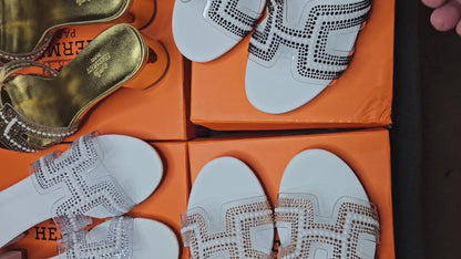 Zapatos de tacon bajo Hermes